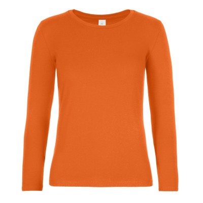 T-Shirt B&C #E190 LSL /women colore urban orange taglia XXL