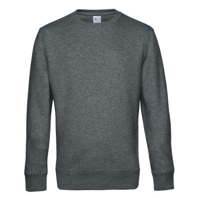 Felpe KING Crew Neck colore heather mid grey taglia XS