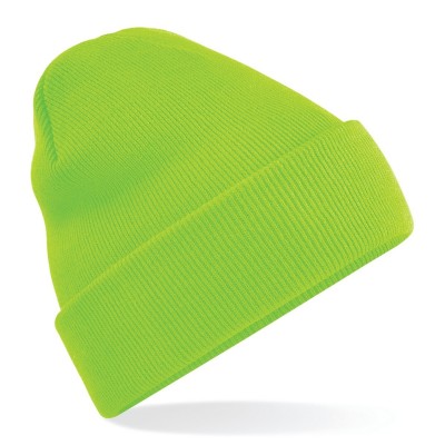 Cappelli Original Cuffed Beanie colore fluorescent green taglia UNICA