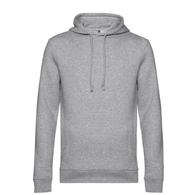 Felpe Organic Hooded colore heather grey taglia XS