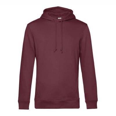 Felpe Organic Hooded colore burgundy taglia XS