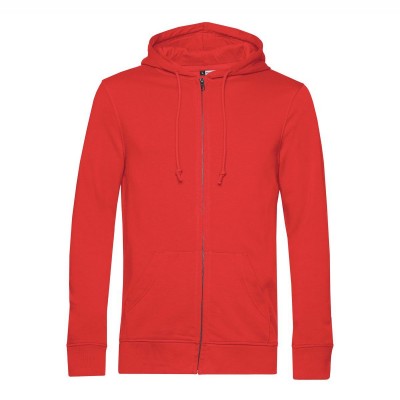 Felpe Organic Zipped Hood colore red taglia XS