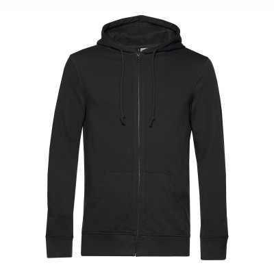 Felpe Organic Zipped Hood colore black pure taglia XS