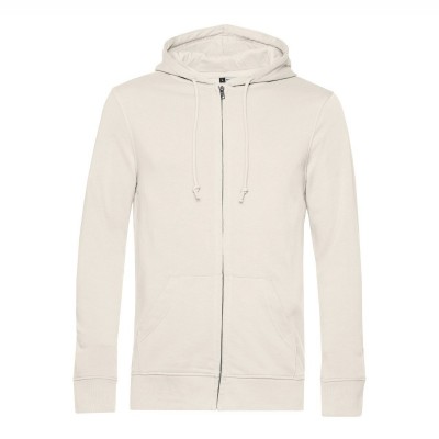 Felpe Organic Zipped Hood colore off white taglia XS