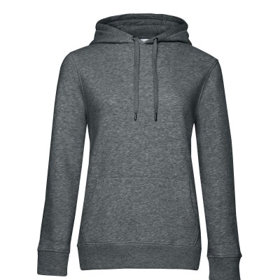 Felpe QUEEN Hooded colore heather mid grey taglia XS
