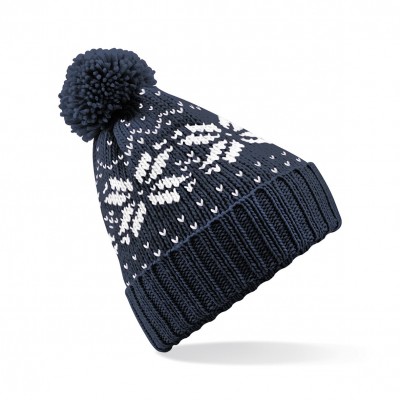 Cappelli Fair Isle Snowstar Beanie colore french navy/white taglia UNICA