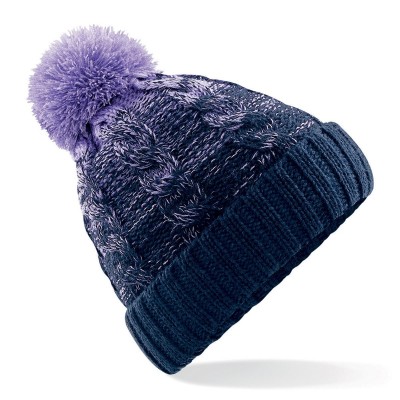 Cappelli Ombré Beanie colore lavander/french navy taglia UNICA