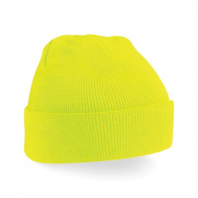 Cappelli Junior Original Cuffed Beanie colore fluorescent yellow taglia UNICA