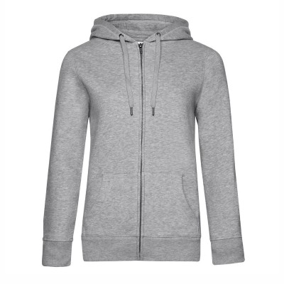 Felpe QUEEN Zipped Hood colore heather grey taglia XS