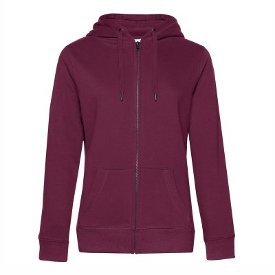Felpe QUEEN Zipped Hood colore dark cherry taglia XS