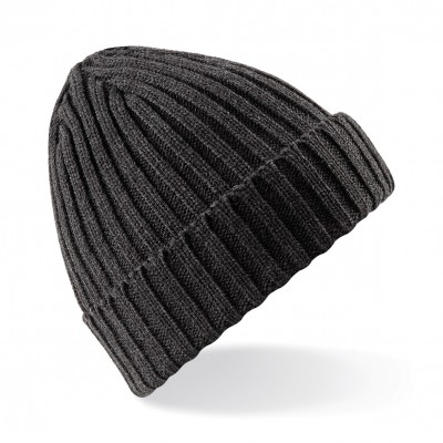 Cappelli Chunky Ribbed Beanie colore charcoal taglia UNICA