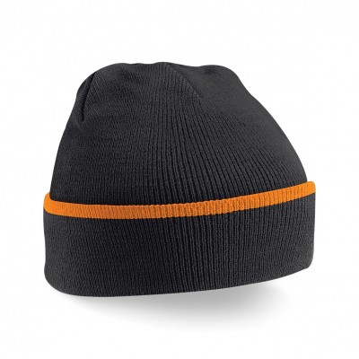 Cappelli Teamwear Beanie colore black/orange taglia UNICA