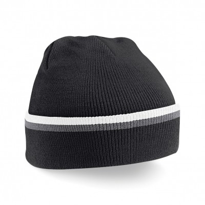 Cappelli Teamwear Beanie colore black/graphite grey/white taglia UNICA