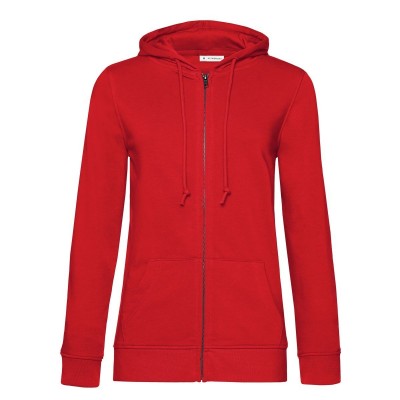 Felpe Organic Zipped Hood /women colore red taglia XXL