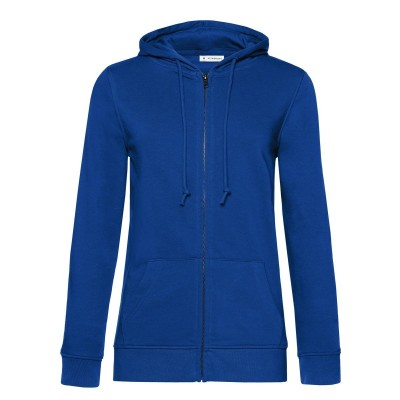 Felpe Organic Zipped Hood /women colore royal taglia XS