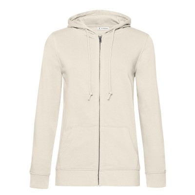 Felpe Organic Zipped Hood /women colore off white taglia XS