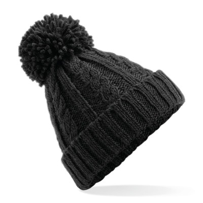 Cappelli Cable Knit Melange Beanie colore black taglia UNICA