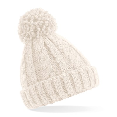 Cappelli Junior Cable Knit Melange Beanie colore oatmeal taglia UNICA