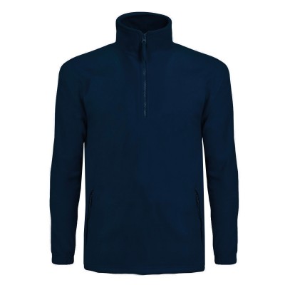 Pile Fleece half zip colore navy taglia L