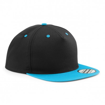 Cappelli 5 Panel Contrast Snapback colore black/surf blue taglia UNICA