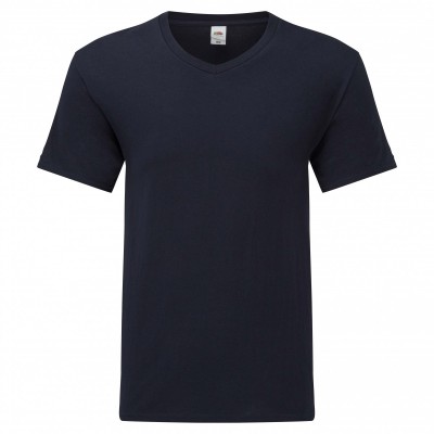 T-Shirt Iconic 150 V-Neck T colore deep navy taglia S