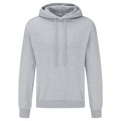 Felpe Classic Hooded Basic Sweat colore heather grey taglia XS