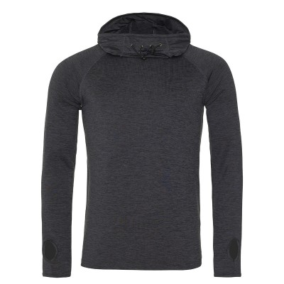 Felpe Mens Cool Cowl Neck Top colore Black Slate Melange taglia S