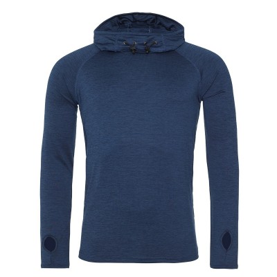 Felpe Mens Cool Cowl Neck Top colore Navy Melange taglia S