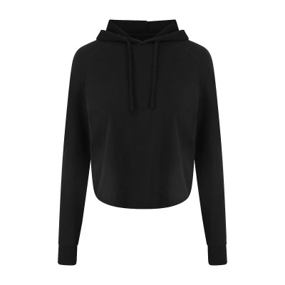 Felpe Girlie Cross Back Hoodie colore jet black taglia XS