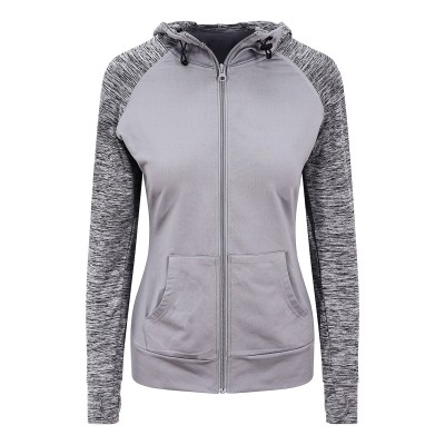 Felpe Girlie Cool Contrast Zoodie colore grey/grey melange taglia XS