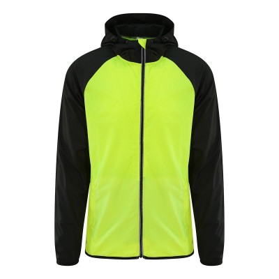 Giacche Cool Contrast Windshield Jacket colore electric yellow/jet black taglia XXL