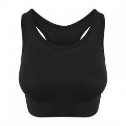 T-Shirt Girlie Cool Seamless Crop Top colore jet black taglia XS