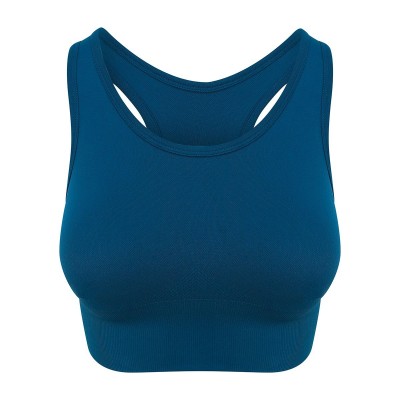 T-Shirt Girlie Cool Seamless Crop Top colore Ink Blue taglia XS