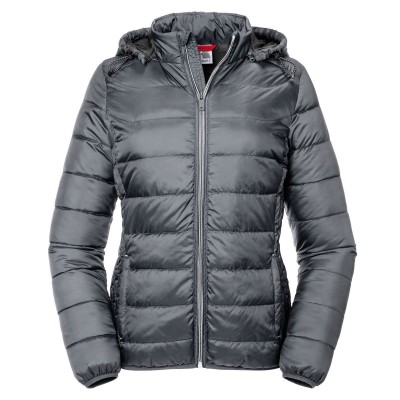 Giacche Ladies' Hooded Nano Jacket colore Iron Grey taglia XS