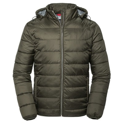 Giacche Men's Hooded Nano Jacket colore Dark Olive taglia XXL
