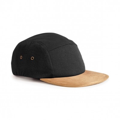 Cappelli Suede Peak 5 Panel Cap colore black taglia UNICA