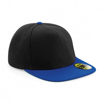 Cappelli Original Flat Peak Snapback colore black/bright royal taglia UNICA