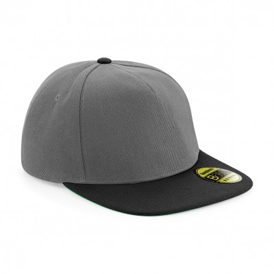 Cappelli Original Flat Peak Snapback colore grey/black taglia UNICA