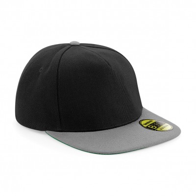 Cappelli Original Flat Peak Snapback colore balck/grey taglia UNICA