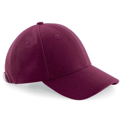 Cappelli Melton Wool 6 Panel Cap colore burgundy taglia UNICA