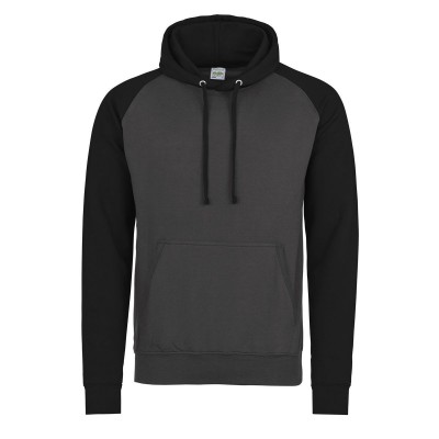 Felpe Kids Baseball Hoodie colore charcoal/jet black taglia L