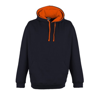 Felpe Superbright Hoodie colore oxford navy/electric orange taglia S