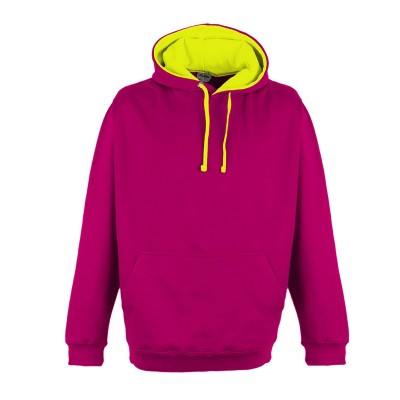 Felpe Superbright Hoodie colore hot pink/electric yellow taglia S
