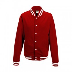 Felpe College Jacket colore fire red taglia XS