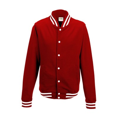 Felpe College Jacket colore fire red taglia S