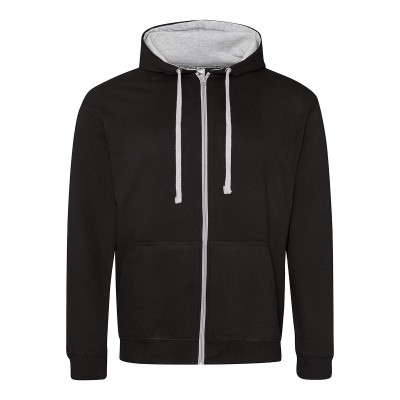 Felpe Varsity Zoodie colore jet black/heather grey taglia S