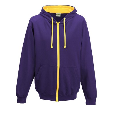 Felpe Varsity Zoodie colore purple/sun yellow taglia S
