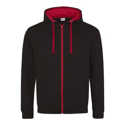 Felpe Varsity Zoodie colore jet black/fire red taglia S