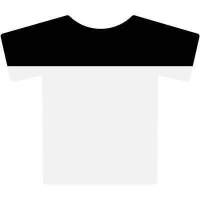T-Shirt Colour Block T colore White/Black taglia S