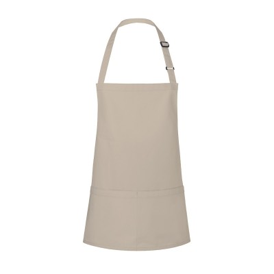 Ho.Re.Ca. Short Bib Apron Basic With Buckle And Pocket      0) colore sand taglia UNICA